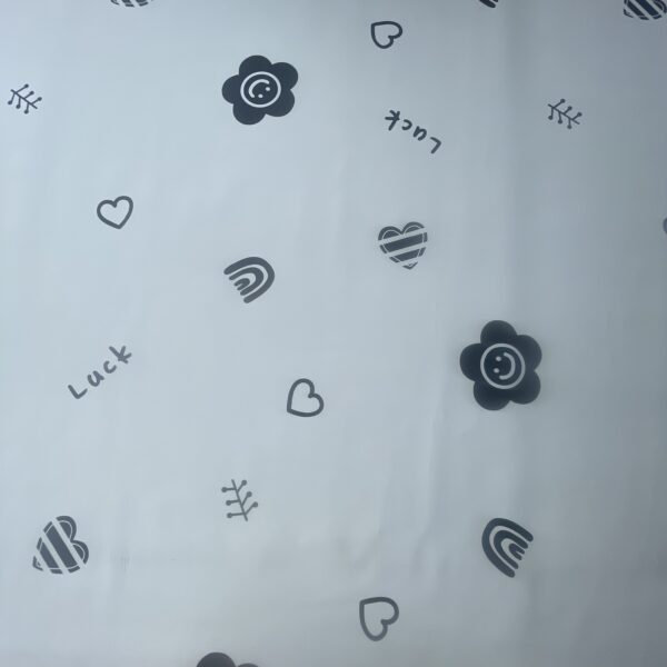XZ73502 lucky symbol printed PVC tablecloth leather (2) decorative symbol PVC table cover material