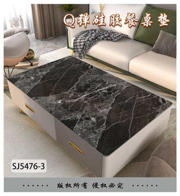 XZ73503 black gold marble PVC tablecloth leather (1) 0.45mm marble printed PVC tablecloth material
