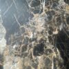 XZ73503 black gold marble PVC tablecloth leather (2) black marble PVC table cover material with gold veining