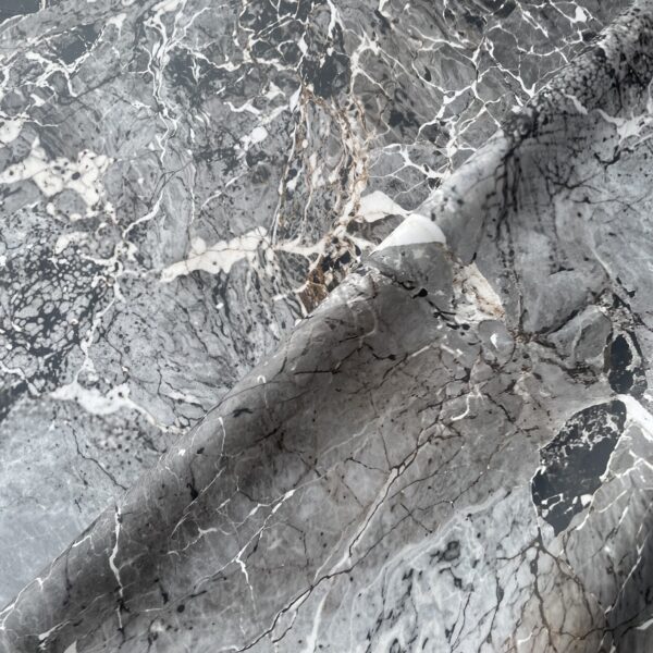 XZ73504 grey marble PVC tablecloth material