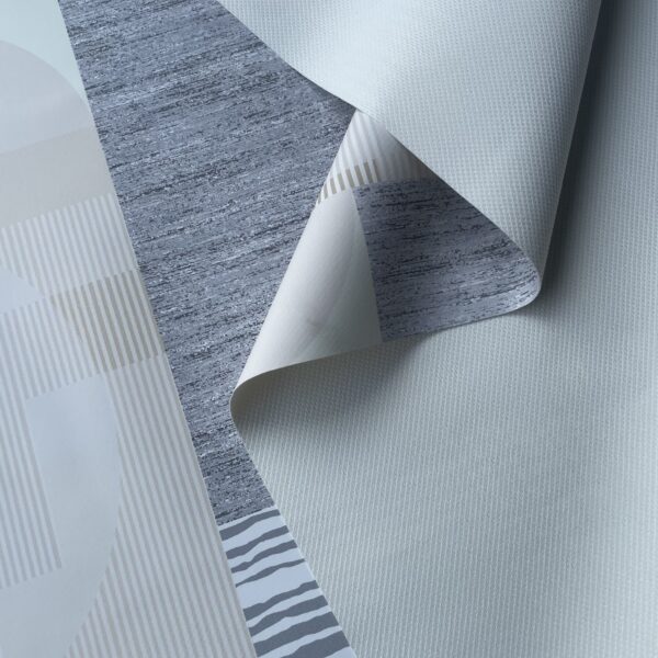 XZ73505 abstract geometric PVC tablecloth leather (1) XZ73505 PVC tablecloth material with terry fabric backing