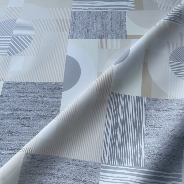 XZ73505 abstract geometric PVC tablecloth leather (3) abstract geometric printed PVC material for table covers