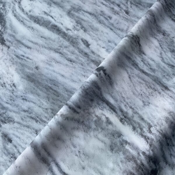 grey white marble printed PVC material for table covers