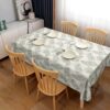 XZ73508 tropical leaf printed PVC tablecloth leather (1) tropical leaf printed PVC material for table covers
