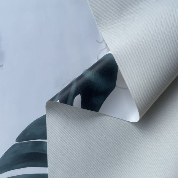 XZ73509 monstera leaf printed PVC tablecloth leather (5) XZ73509 PVC tablecloth material with terry fabric backing