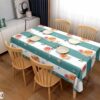 elegant floral printed PVC material for table covers