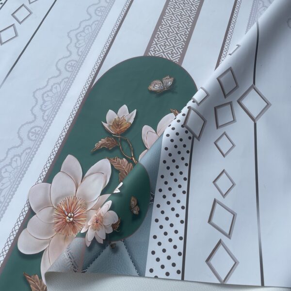 floral PVC material for decorative tablecloths