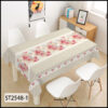 XZ73511 rose and butterfly printed PVC tablecloth leather (1) rose and butterfly printed PVC material for table covers