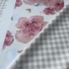 XZ73511 rose and butterfly printed PVC tablecloth leather (4) rose printed PVC material for decorative tablecloths