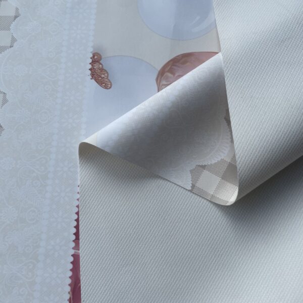XZ73511 rose and butterfly printed PVC tablecloth leather (5) XZ73511 PVC tablecloth material with terry fabric backing
