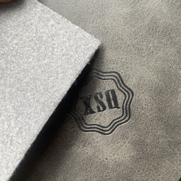 XZ73523 pressure-sensitive color-changing synthetic leather for labels (5) XZ73523 PVC leather with microfiber backing