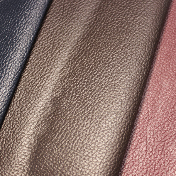 XZ73554 pebble grain PVC upholstery leather for sofas (4) 0.6mm litchi grain PVC leather for chairs