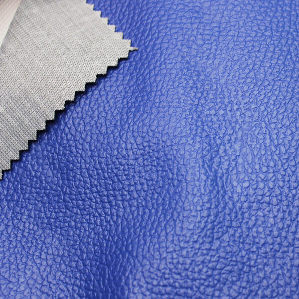 XZ73554 pebble grain PVC upholstery leather for sofas (5) XZ73554 PVC leather with 100D 3+1 knitted backing