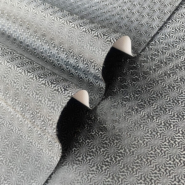 XZ73556 Zigzag Pattern PVC Leather for Motorcycle Seats (2) decorative embossed PVC leather for scooter seats