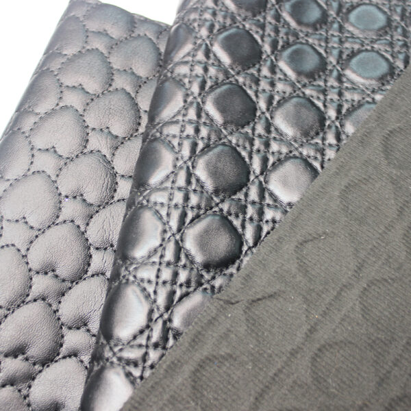 chevron quilted PVC leather for car seats