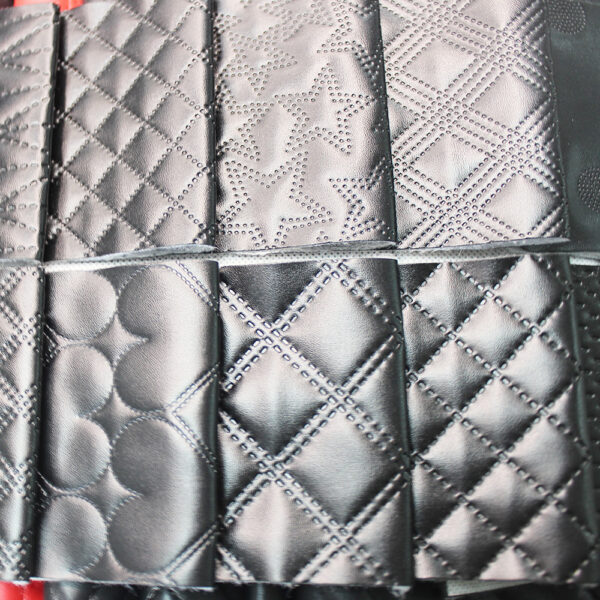 chevron stitched automotive seat leather texture