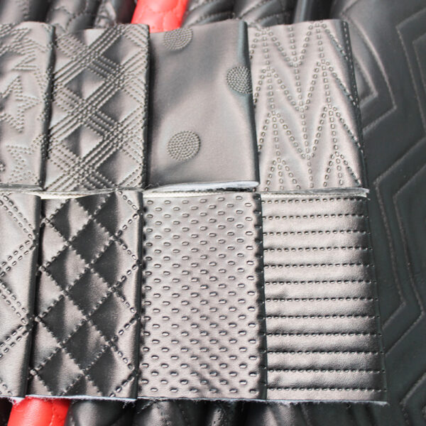 quilted PVC leather for vehicle interior panels