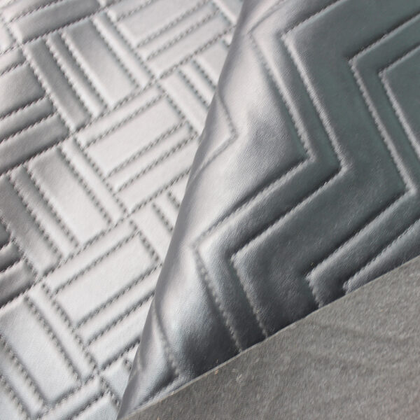 XZ73558 decorative quilted PVC leather for automotive interiors