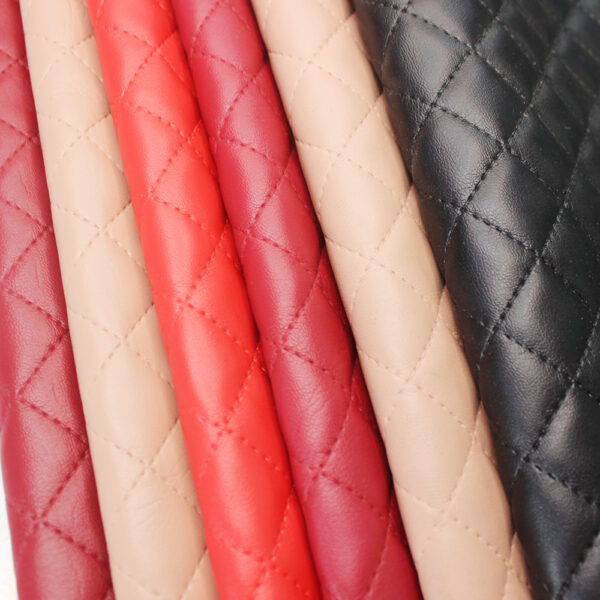 quilted PVC leather for automotive interior panels