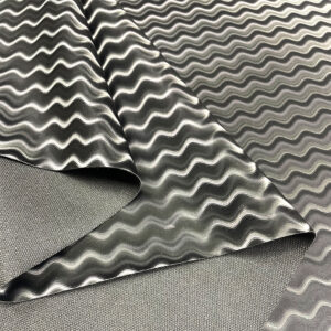 XZ73639 wave pattern PVC leather for motorcycle seats