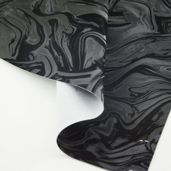 XZ73640 Liquid Marble Pattern PVC Leather for Motorcycle Seats (1) XZ73640 PVC leather with terry fabric backing