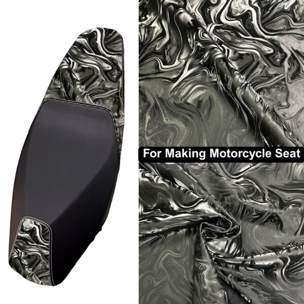 XZ73640 Liquid Marble Pattern PVC Leather for Motorcycle Seats (3) 0.8mm PVC leather for motorcycle saddle upholstery