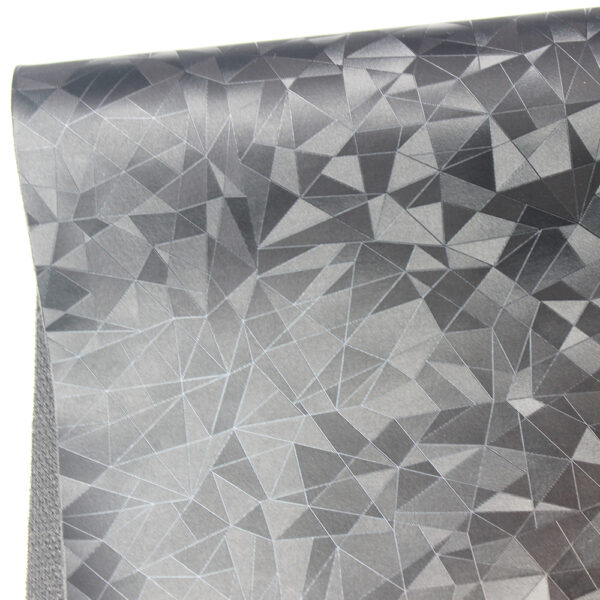 geometric crystal pattern PVC leather texture