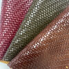 XZ73663 woven basket embossed PVC leather for bags