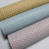 XZ73669 basket weave embossed PVC leather with woven texture (2) XZ73669 basket weave embossed PVC leather with woven texture