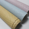 XZ73669 basket weave embossed PVC leather with woven texture (3) XZ73669 basket weave embossed PVC leather with woven texture