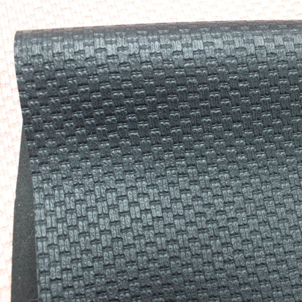 XZ73669 basket weave embossed PVC leather with woven texture (4) XZ73669 basket weave embossed PVC leather with woven texture