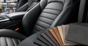Automotive leather for car seats and vehicle upholstery