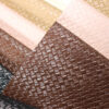 Basket weave embossed PVC leather material for bags