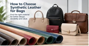Synthetic leather rolls and different bag styles for bag manufacturing