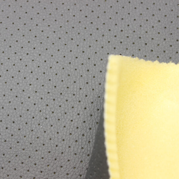 XZ73258 perforated PVC automotive leather with foam backing