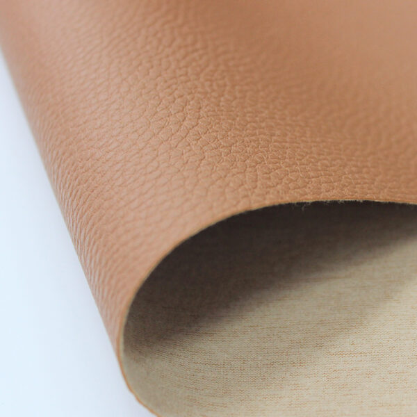 XZ60040 lychee grain PVC bag leather with brushed backing