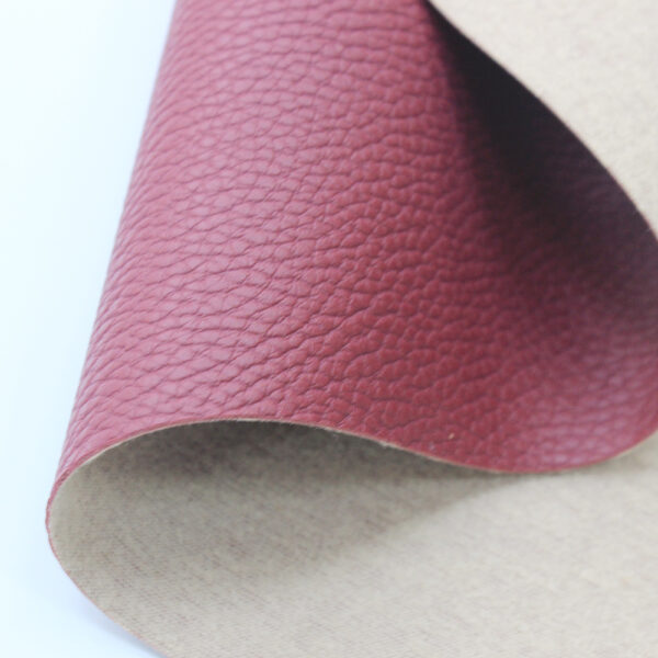 XZ60040 lychee grain PVC bag leather with brushed backing