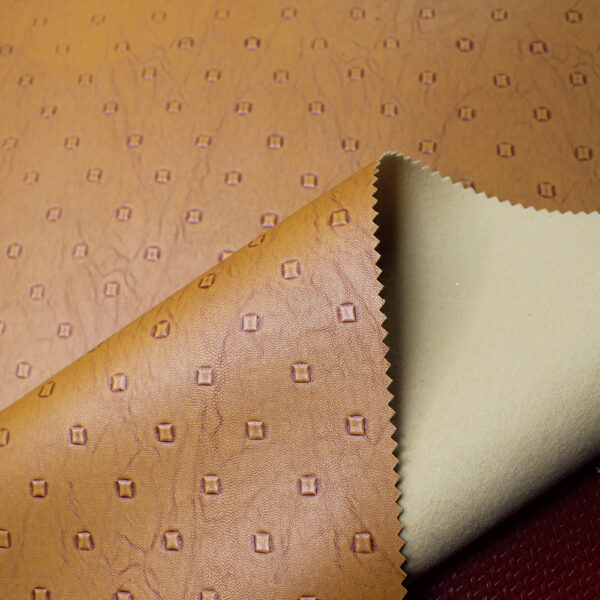 XZ73091 geometric embossed pattern PVC leather for handbags