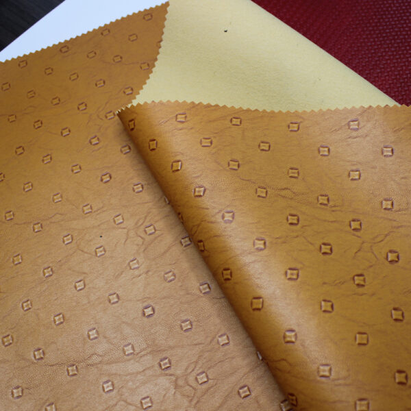 XZ73091 geometric embossed pattern PVC leather for handbags