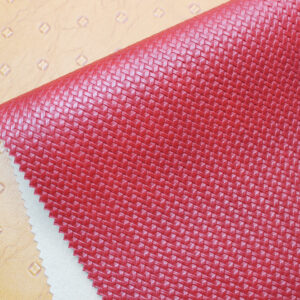 XZ73131 woven pattern embossed PVC leather for bags