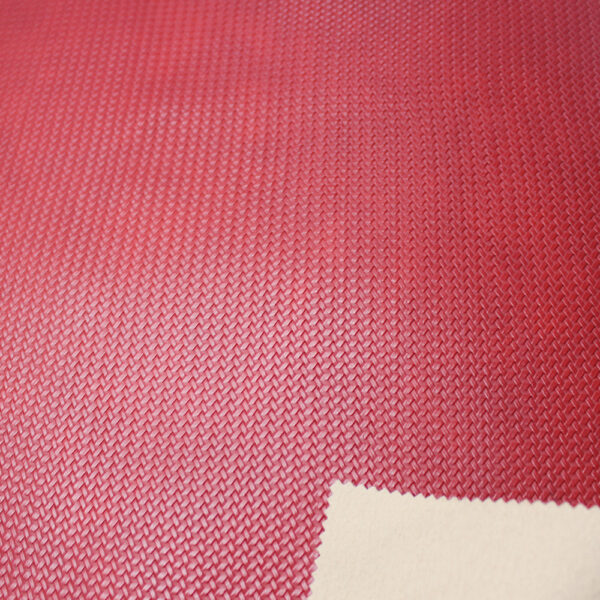 XZ73131 woven pattern embossed PVC leather for bags