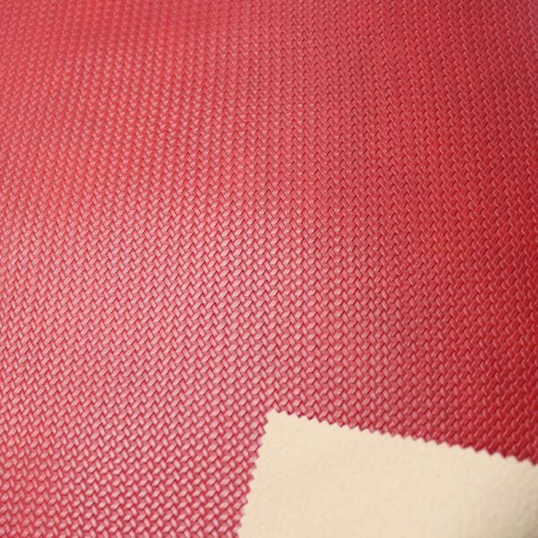 XZ73131 woven pattern embossed PVC leather for bags