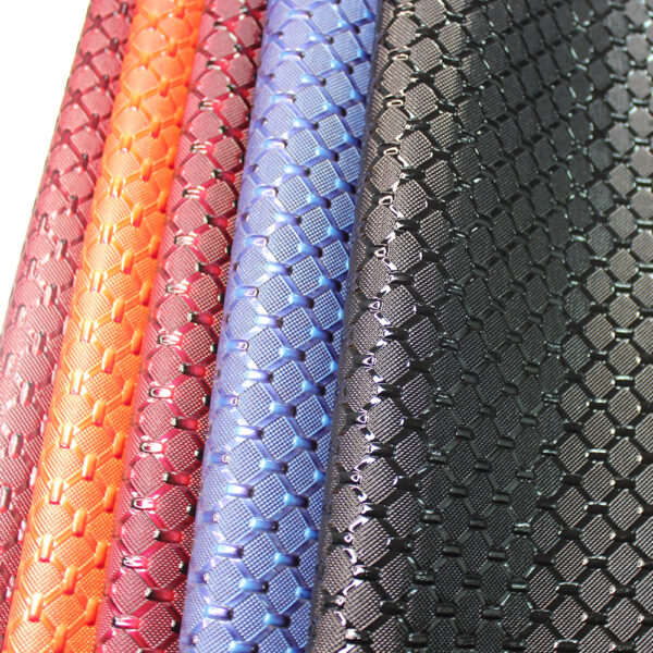 xz73135-honeycomb-embossed-pvc-leather (2) XZ73135 honeycomb embossed PVC leather for bags