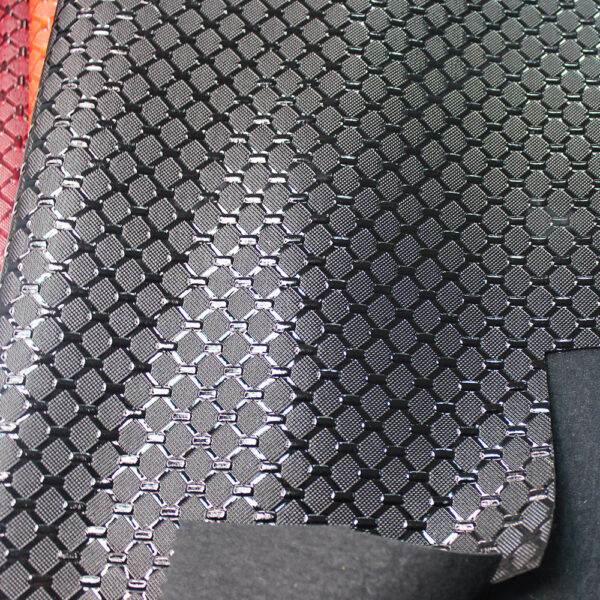 xz73135-honeycomb-embossed-pvc-leather (3) XZ73135 honeycomb embossed PVC leather for bags