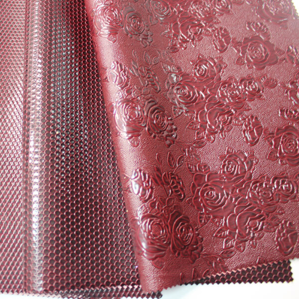 XZ73154 0.8mm Crocodile Embossed PVC Leather with Single-Needle Backing for Bags