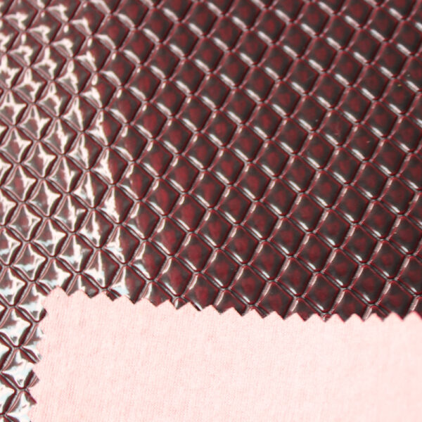 XZ73154 0.8mm Crocodile Embossed PVC Leather with Single-Needle Backing for Bags