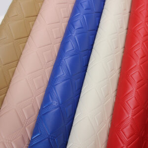 xz73218-geometric-square-embossed-pvc-leather (3) XZ73218 geometric square embossed PVC leather for bag manufacturing