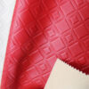 XZ73218 geometric square embossed PVC leather for bag manufacturing