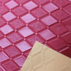 XZ73219 3D geometric embossed PVC leather with diamond pattern for bags