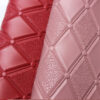 XZ73219 3D geometric embossed PVC leather with diamond pattern for bags
